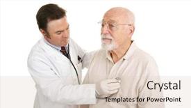  Presentation with heartbeat - Amazing presentation theme having exam fever - doctor listening to a senior backdrop and a lemonade colored foreground