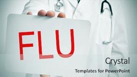  Presentation with signboard - PPT layouts with exam fever - doctor showing a signboard background and a sky blue colored foreground