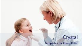  Presentation with fever - Cool new slides with exam fever - doctor treat little girl backdrop and a  colored foreground