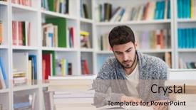  Presentation with persistence - Audience pleasing presentation consisting of exam hard worker and persistence backdrop and a  colored foreground