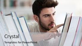  Presentation with persistence - Beautiful presentation featuring exam hard worker and persistence backdrop and a sky blue colored foreground