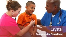  Presentation with black nurse - Amazing slide set having exam on young black backdrop and a tawny brown colored foreground