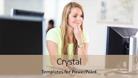  Presentation with exam results - PPT layouts enhanced with exam results university office school background and a coral colored foreground