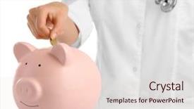  Presentation with pink and white balloons - Colorful slides enhanced with exam security - doctor in white uniform backdrop and a lemonade colored foreground