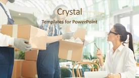  Presentation with restaurant - Colorful PPT theme enhanced with examining wineglasses shown by movers backdrop and a sky blue colored foreground