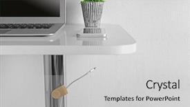  Presentation with example - Slides featuring example of multifunctional magnetic clip background and a light gray colored foreground