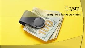  Presentation with example - Theme consisting of example of multifunctional magnetic clip background and a yellow colored foreground