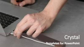  Presentation with example - Amazing PPT theme having example of multifunctional magnetic clip backdrop and a  colored foreground