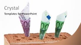  Presentation with financing - Colorful theme enhanced with example-picture-house-construction-financing backdrop and a white colored foreground