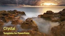  Presentation with excavator - PPT theme enhanced with excavator working on the ground building design background and a tawny brown colored foreground