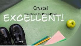  Presentation with background - Colorful presentation theme enhanced with excel graphics - excellent text against white background backdrop and a mint green colored foreground