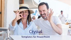  Presentation with age related disorders - Audience pleasing presentation theme consisting of excel table - middle age couple sitting backdrop and a  colored foreground