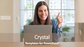  Presentation with home loan interest - Amazing PPT theme having excel table - young woman using laptop backdrop and a  colored foreground