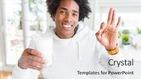  Presentation with generation and african american culture - PPT theme with excell - african american man holding background and a white colored foreground