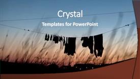  Presentation with water sports - Cool new presentation theme with excellent conditions for water sport backdrop and a teal colored foreground