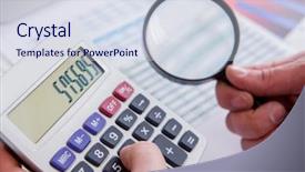  Presentation with finance - PPT layouts featuring exceptional - finance analyst looking and financial background and a sky blue colored foreground