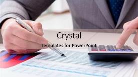  Presentation with finance - Theme consisting of exceptional - finance analyst looking and financial background and a soft green colored foreground