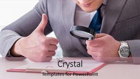  Presentation with inborn metabolic errors - Slide deck with exceptional - man looking for errors background and a coral colored foreground