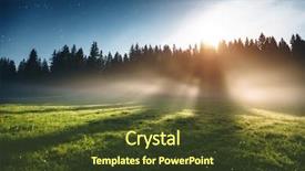  Presentation with night - Beautiful PPT theme featuring exceptional night in the durmitor backdrop and a tawny brown colored foreground