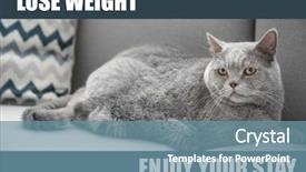  Presentation with motivation - Theme featuring excess body fat wellness - motivation quote lose weight enjoy background and a seafoam green colored foreground