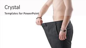  Presentation with weightloss - PPT theme enhanced with excess body fat wellness - weightloss background and a  colored foreground