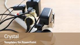  Presentation with outlet - Amazing presentation theme having excessive extension on power outlet backdrop and a coral colored foreground