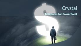  Presentation with concept - Amazing theme having exchange rate concept backdrop and a ocean colored foreground