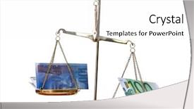  Presentation with exchange rates - Presentation design enhanced with exchange rates - 100 euro and swiss franc background and a white colored foreground