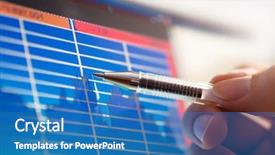  Presentation with exchange rates - Beautiful slide deck featuring exchange rates - business analyze - closeup backdrop and a teal colored foreground