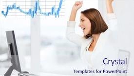  Presentation with exchange rates - Slide deck enhanced with exchange rates - business office triumph winning background and a sky blue colored foreground