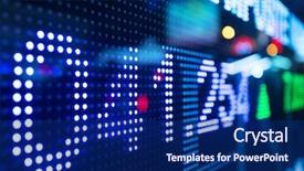  Presentation with exchange rates - Cool new presentation theme with exchange rates - display of stock market quotes backdrop and a navy blue colored foreground