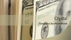  Presentation with bills - Presentation design consisting of exchange rates - lot of one hundred dollar background and a mint green colored foreground