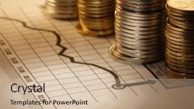  Presentation with exchange rates - PPT theme having exchange rates - money and chart background and a soft green colored foreground