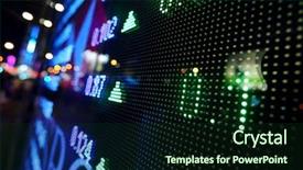  Presentation with exchange rates - Beautiful presentation theme featuring exchange rates - stock market price display abstract backdrop and a wine colored foreground