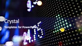  Presentation with stock exchange - Colorful slide deck enhanced with exchange rates - stock market price display backdrop and a navy blue colored foreground