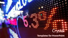  Presentation with exchange rates - Colorful PPT layouts enhanced with exchange rates - stock market price drop display backdrop and a tawny brown colored foreground