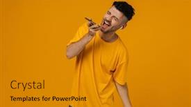  Presentation with man holding phone - 