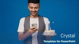  Presentation with man holding phone - 