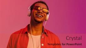  Presentation with african music - Presentation enhanced with excited-cheerful-young-african-man background and a red colored foreground