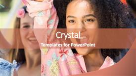  Presentation with music festival classic film - PPT theme having excited music fans at festival background and a  colored foreground