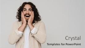  Presentation with long hair man - 