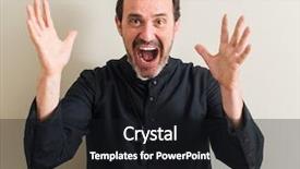  Presentation with religion eucaristia - Cool new theme with excited winner expression celebrating victory backdrop and a  colored foreground