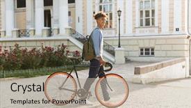  Presentation with uromastyx a genus of african - Presentation design having excited young african guy walking background and a mint green colored foreground