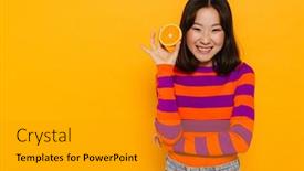  Presentation with orange slice - 