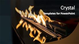  Presentation with flame - PPT theme having exciting flame background and a black colored foreground
