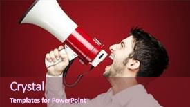  Presentation with handsome - Colorful PPT theme enhanced with speaker person - portrait of a handsome young backdrop and a tawny brown colored foreground