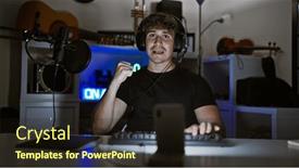  Presentation with office life - Slides featuring exciting-night-in-the-life and a wine colored foreground