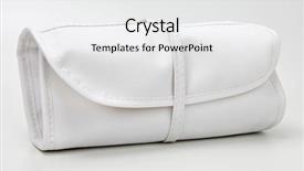  Presentation with bathroom - Presentation theme having exclusive - necessaire bag for miscellaneous use background and a white colored foreground