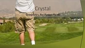  Presentation with golf - Colorful slides enhanced with exclusive golf resort and the players in action backdrop and a light gray colored foreground