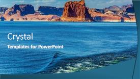  Presentation with powell river - PPT theme featuring excursion-on-a-pleasure-boat background and a teal colored foreground